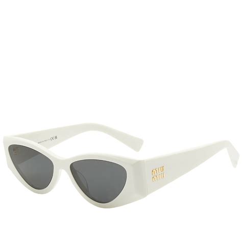 miu miu sunglasses white|miu sunglasses for men.